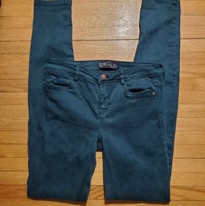 Green zara skinny jean